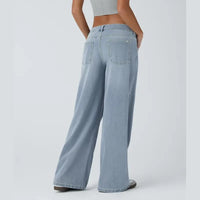 Load image into Gallery viewer, Halara Flex Asymmetric Low Rise Wide Leg Jeans