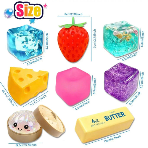Squishy Stress Relief Toy Set
