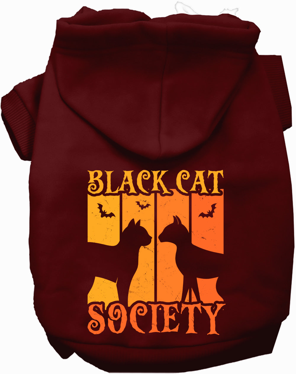 Black Cat Society Halloween Pet Hoodie