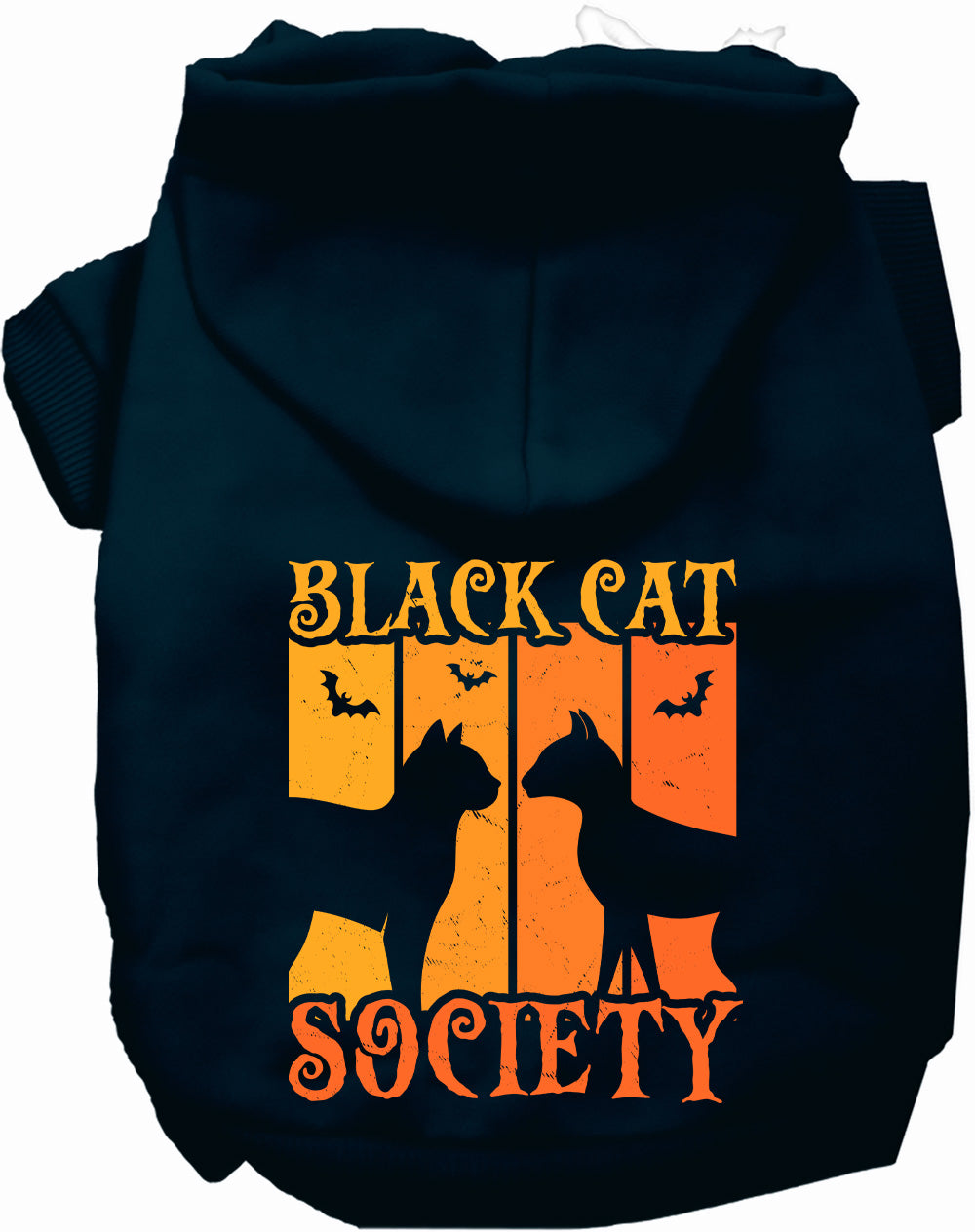 Black Cat Society Halloween Pet Hoodie