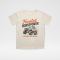 HAUNTED HORSEPOWER HALLOWEEN TEE - VINTAGE CREAM