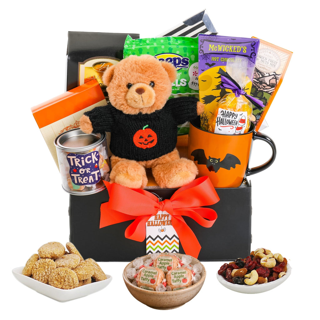 Bear-y Spooky Halloween Treats Gift Basket