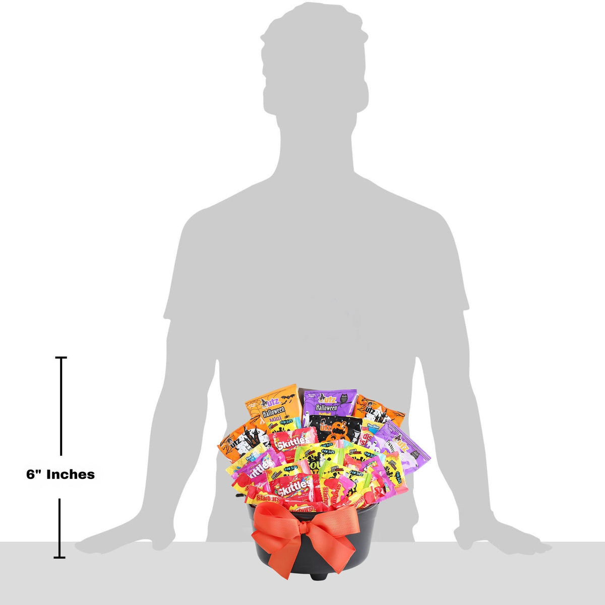 Witch's Cauldron of Halloween Treats Gift Basket