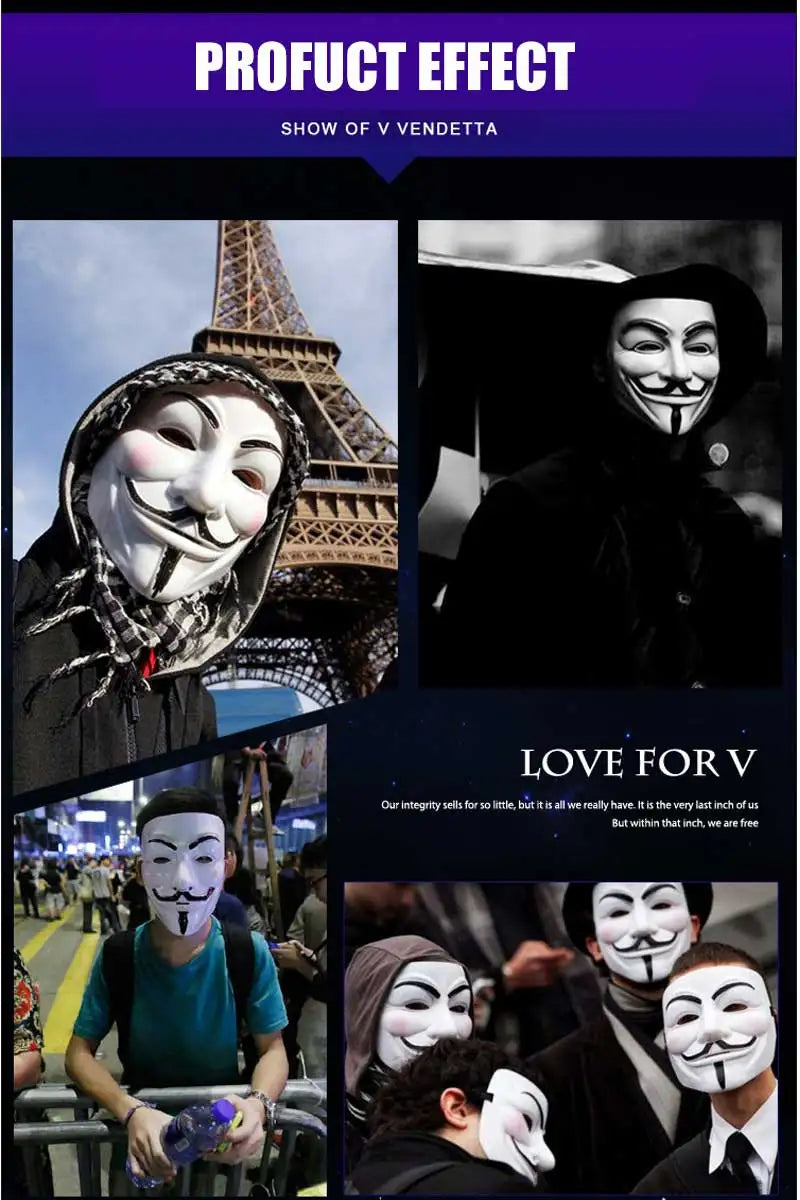 Guy Fawkes Halloween Costume Mask