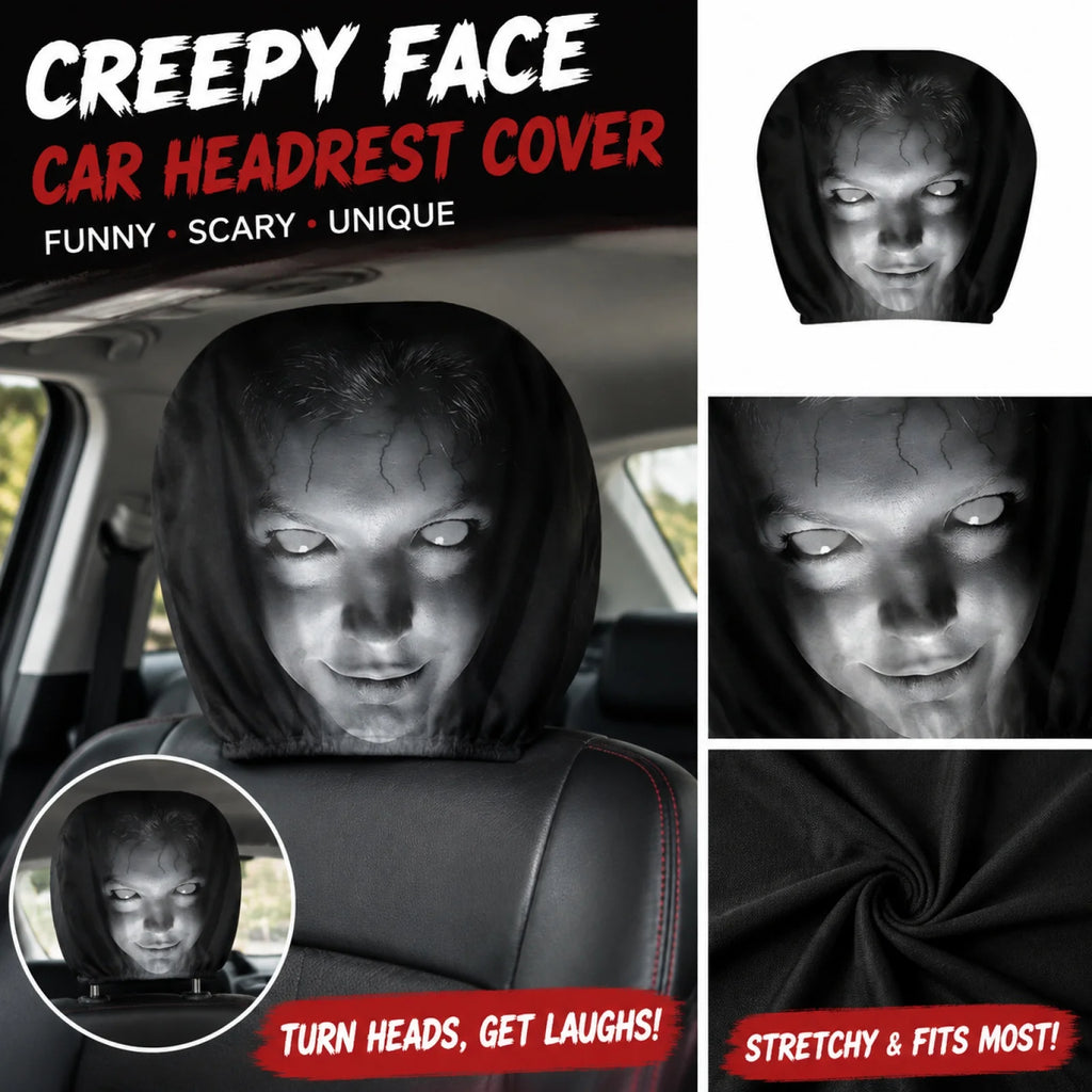 Funny Halloween Car Headrest Cover