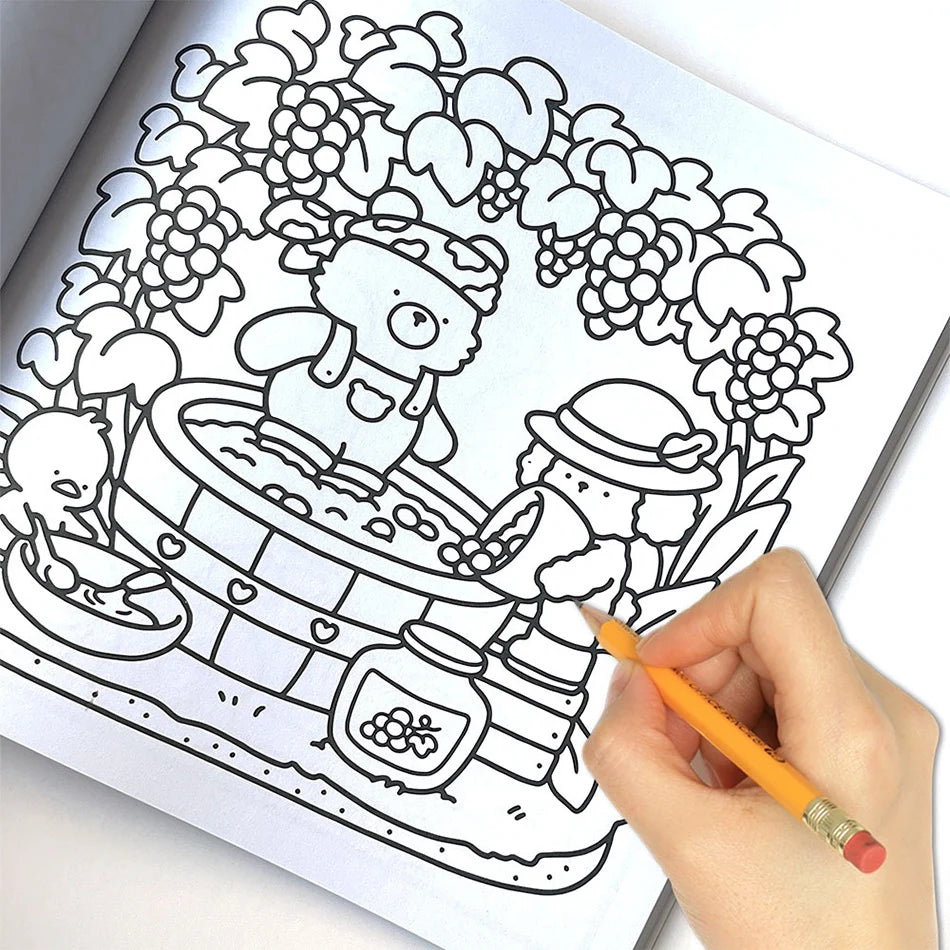 COZY FRIENDS Coloring Books