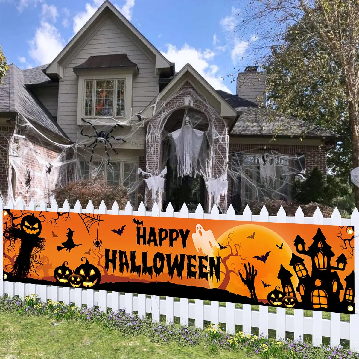 Happy Halloween Outdoor Banner