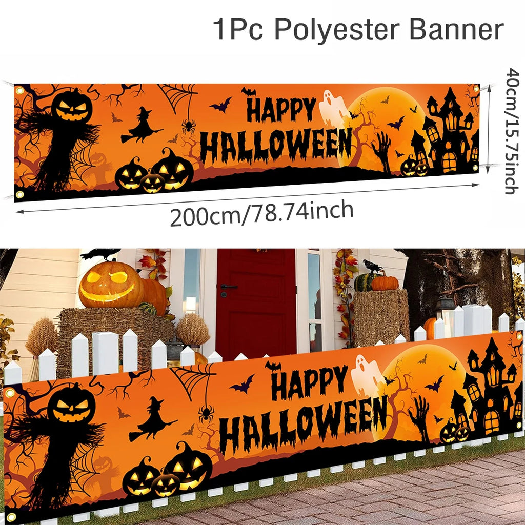 Happy Halloween Outdoor Banner