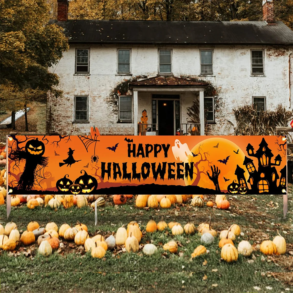 Happy Halloween Outdoor Banner