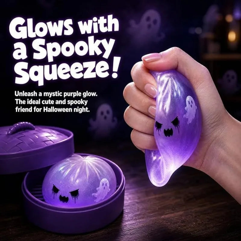 Halloween Ghost Dumpling Squishy Stress-Relief Toy