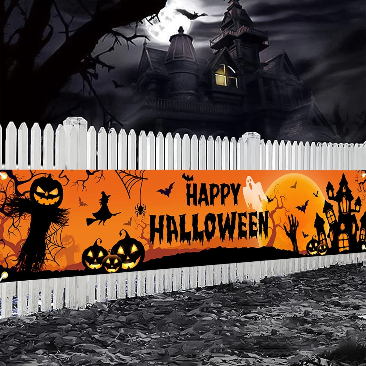 Happy Halloween Outdoor Banner