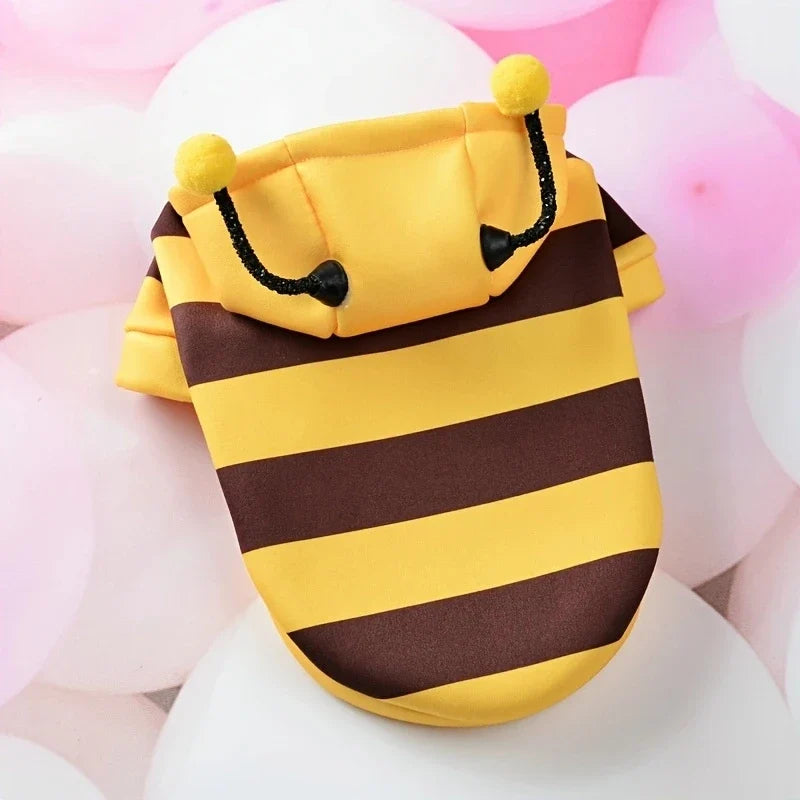 Bee Pet Halloween Hoodie Costume for Dogs & Cats