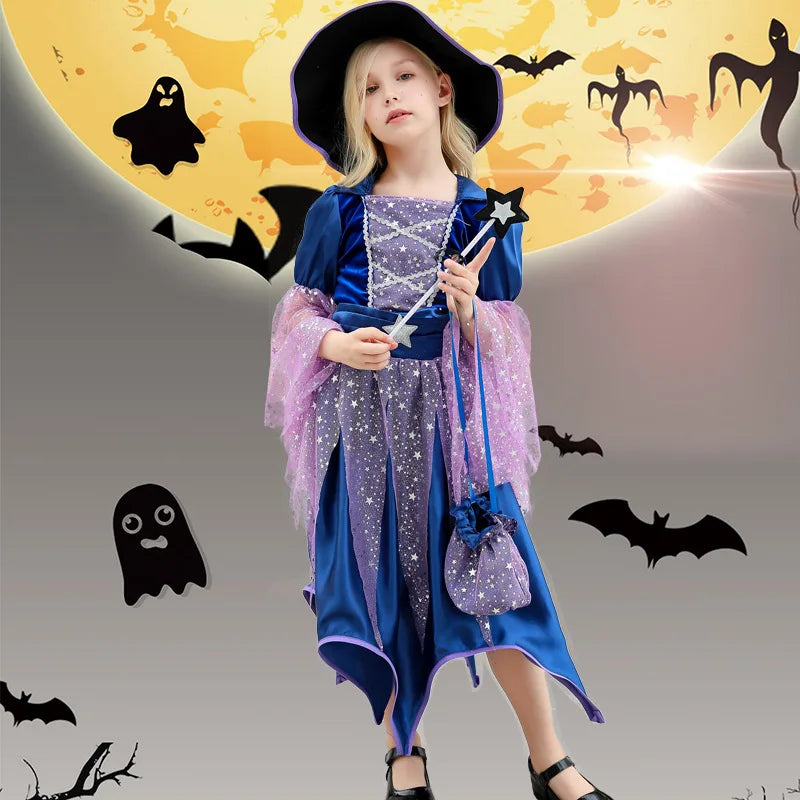 Girls’ Witch Halloween Costume & Accessories