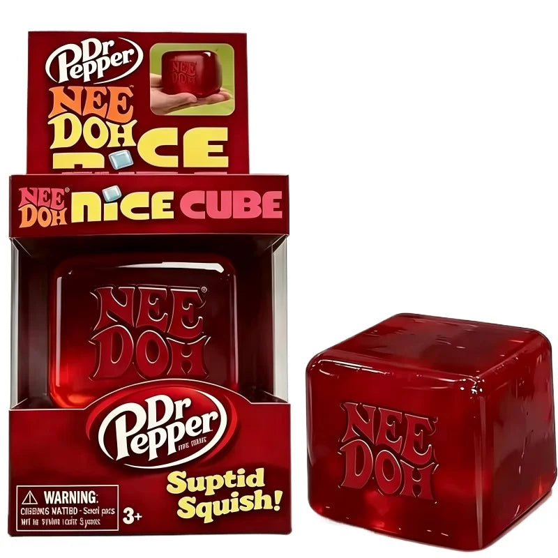 NeeDoh Nice Cube Squish Fidget Toy Sensory Stress Reliever