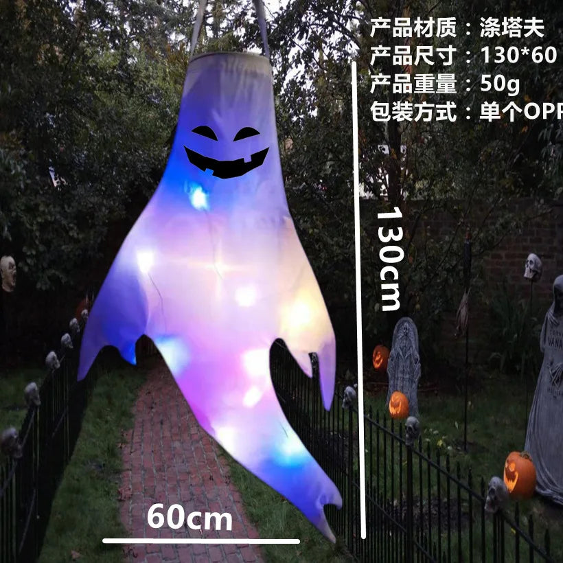 Hanging LED Ghost Halloween Decoration