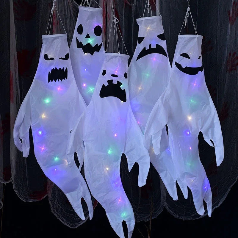 Hanging LED Ghost Halloween Decoration