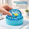 Cute Marine Animal Steamed Bun Squishy Toy – Glitter Sensory Stress Relief Toy