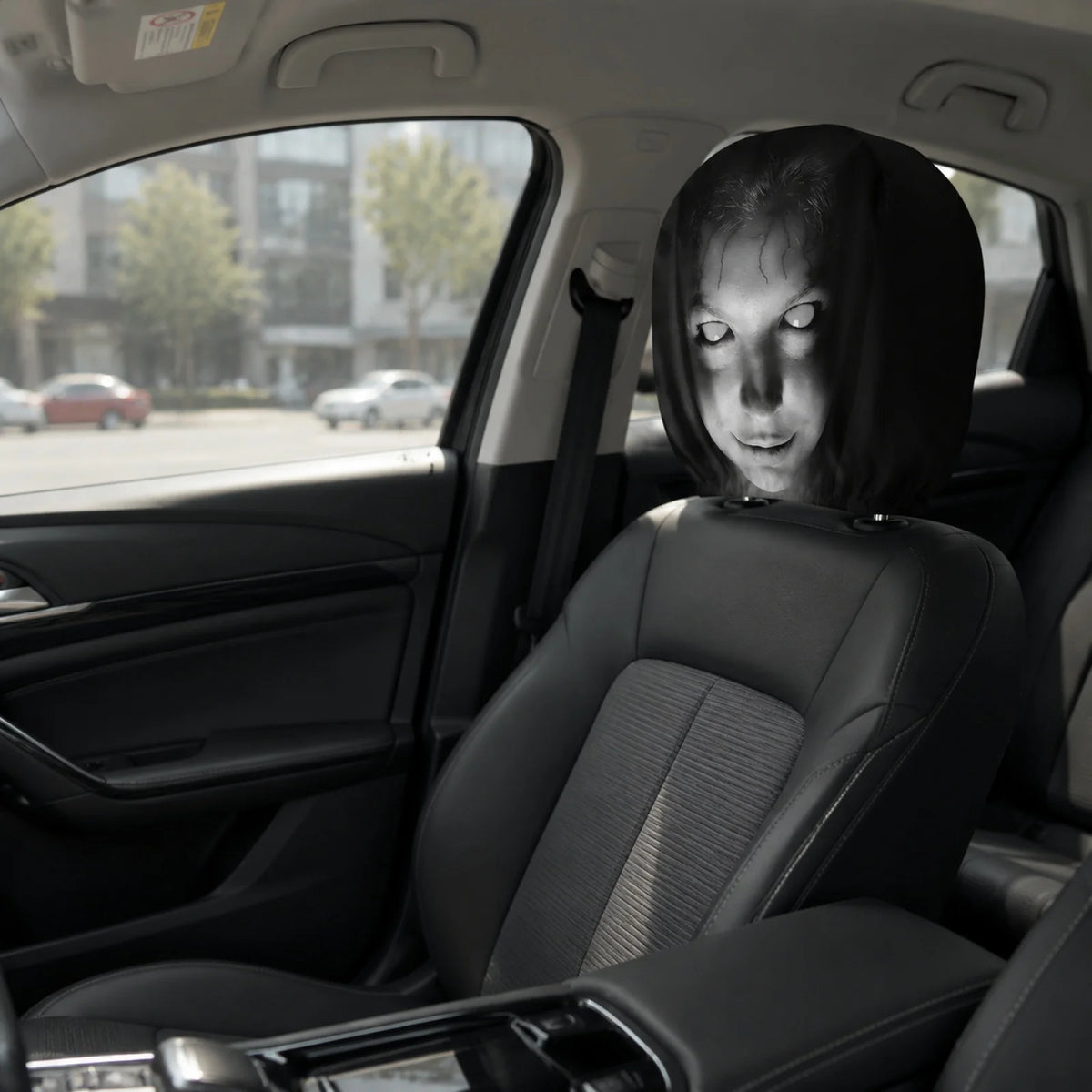 Funny Halloween Car Headrest Cover