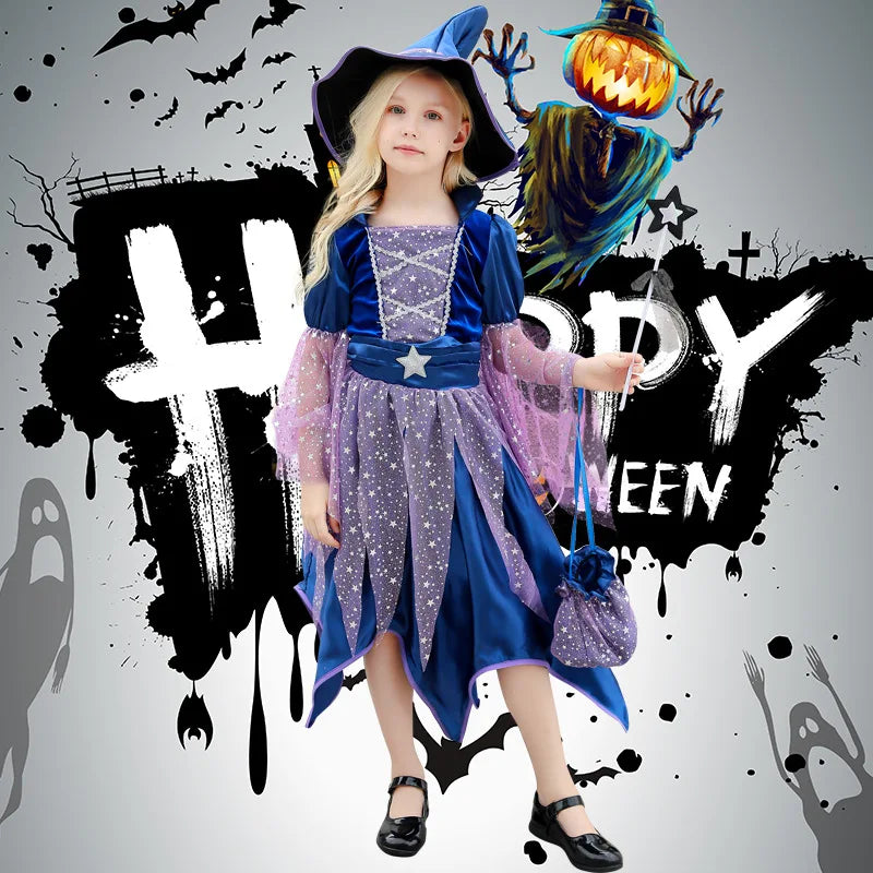 Girls’ Witch Halloween Costume & Accessories