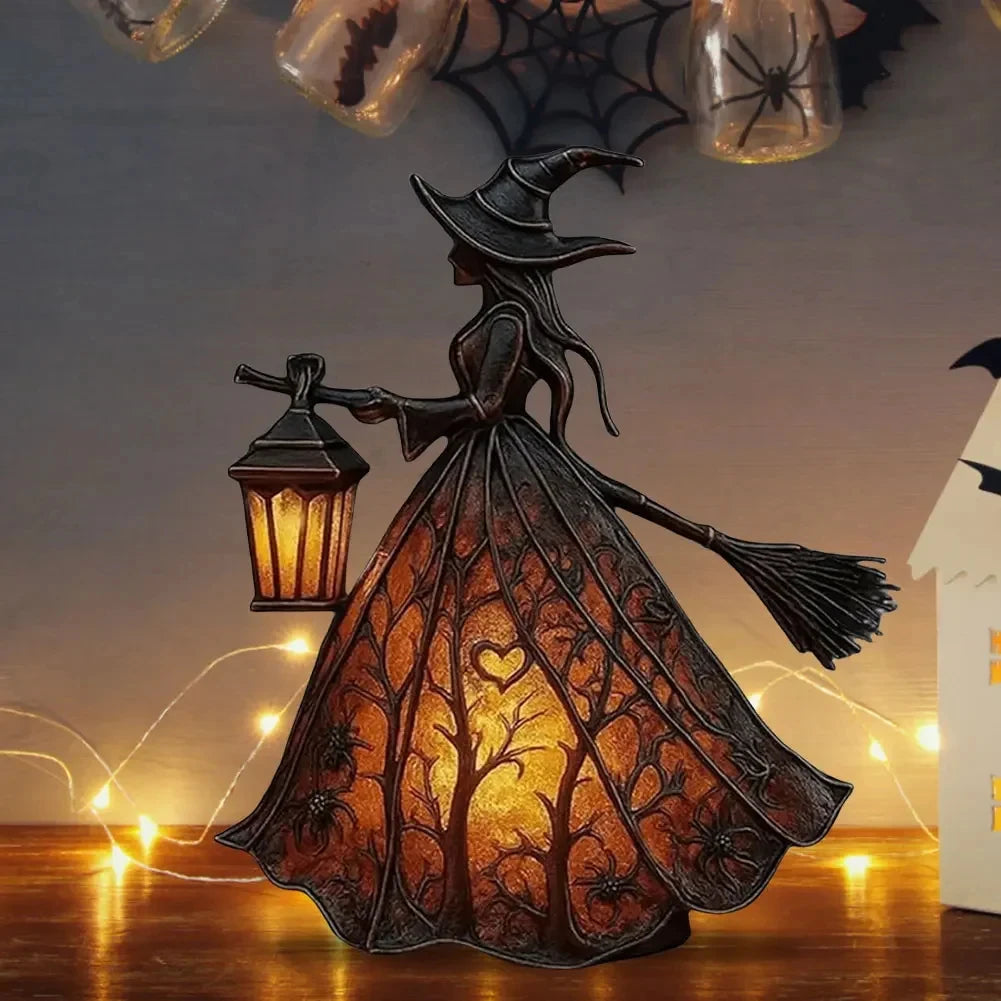 Halloween Witch LED Lantern Night Light