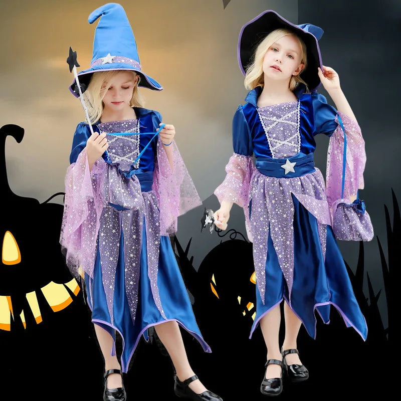 Girls’ Witch Halloween Costume & Accessories