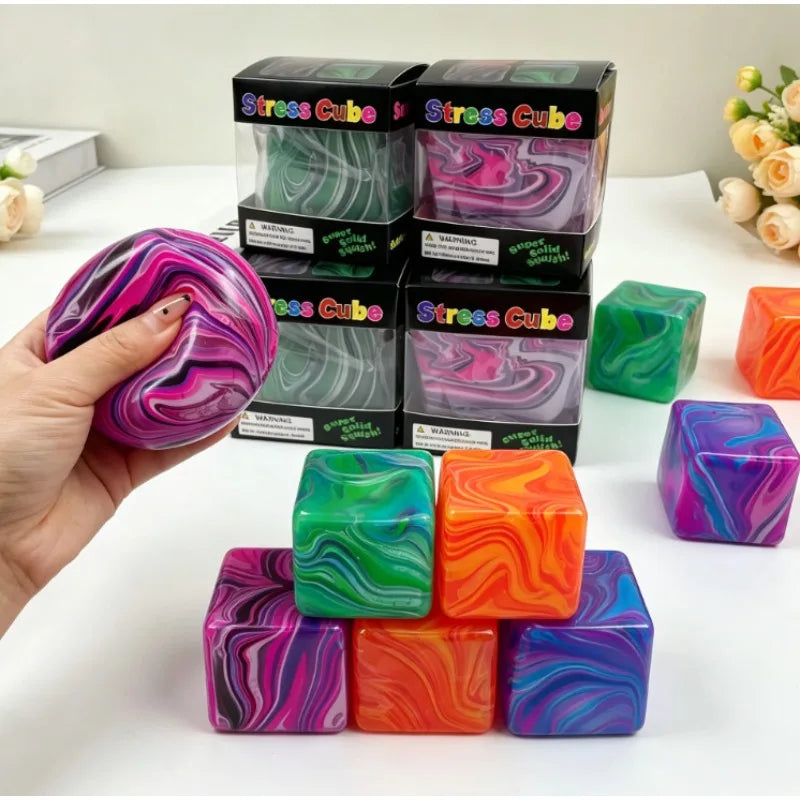 Soft and Glutinous Sensory Stress-relief Toy Cube