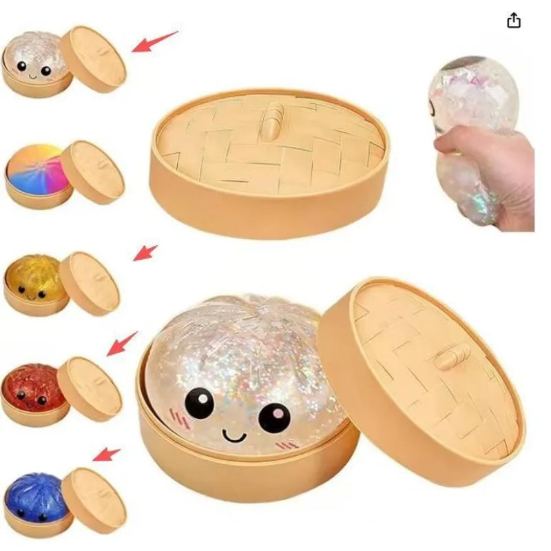 Halloween Ghost Dumpling Squishy Stress-Relief Toy