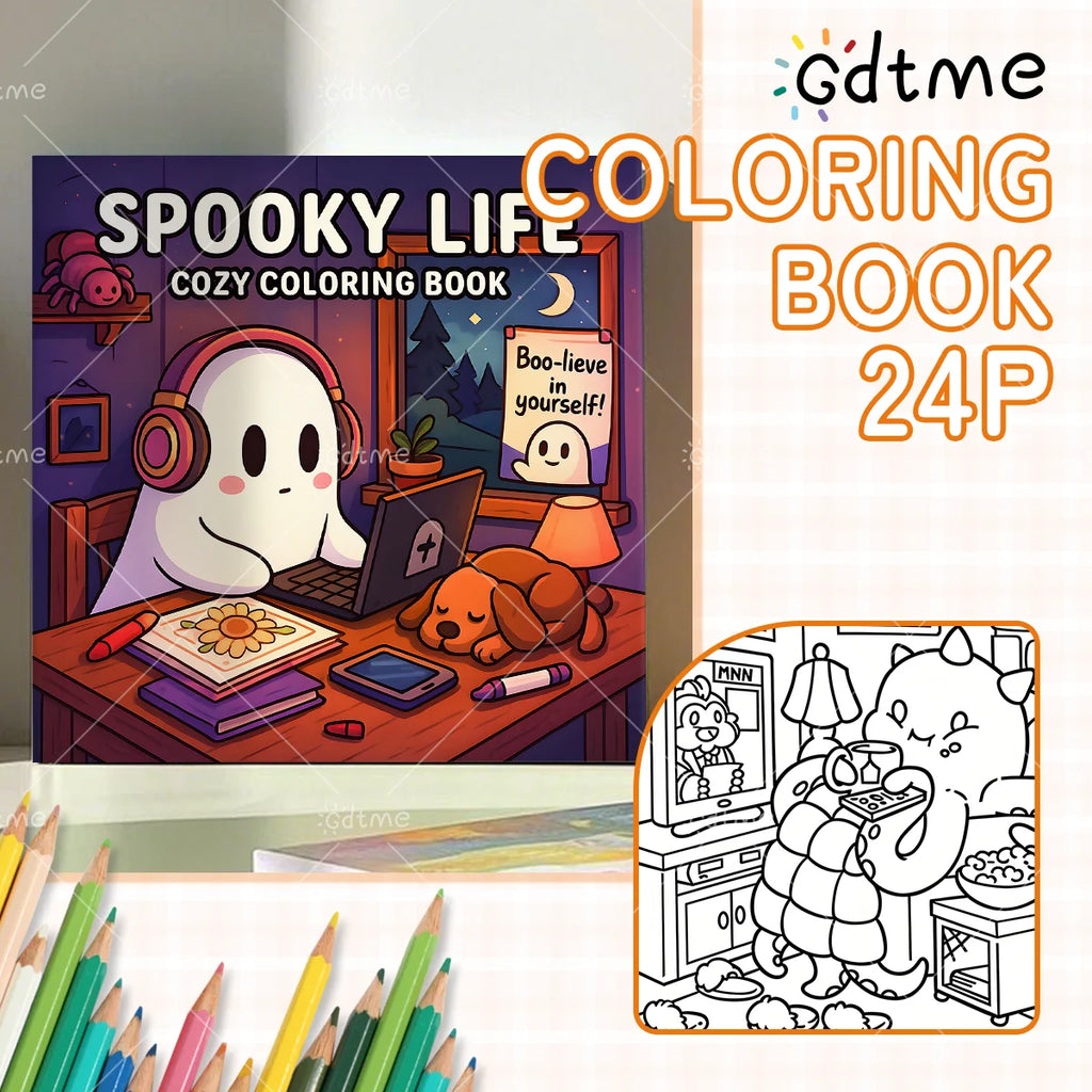 Spooky Life Coloring Book