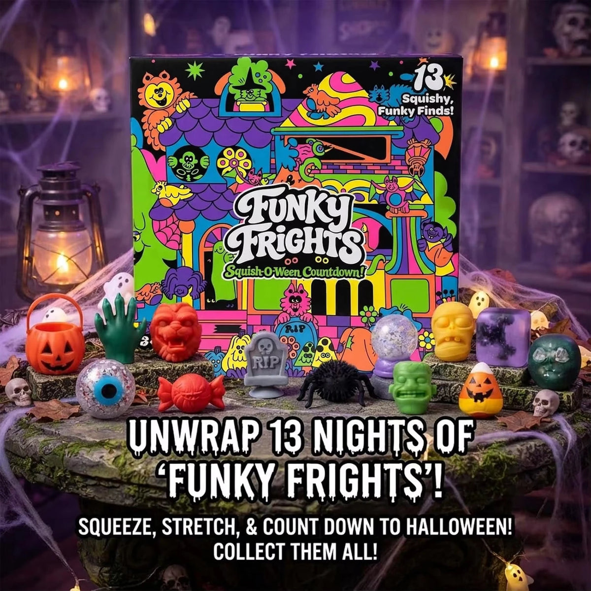 Needoh New Funky Frights Halloween Advent Calendar 13 Days