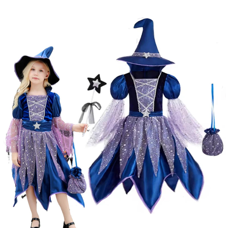 Girls’ Witch Halloween Costume & Accessories