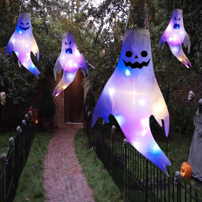 Hanging LED Ghost Halloween Decoration