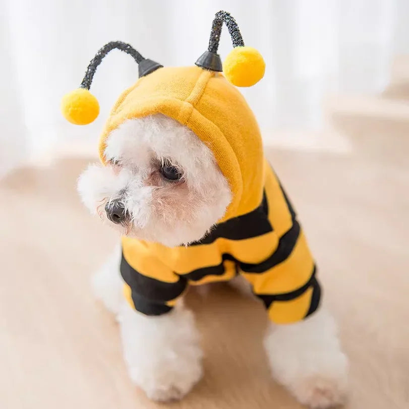 Bee Pet Halloween Hoodie Costume for Dogs & Cats