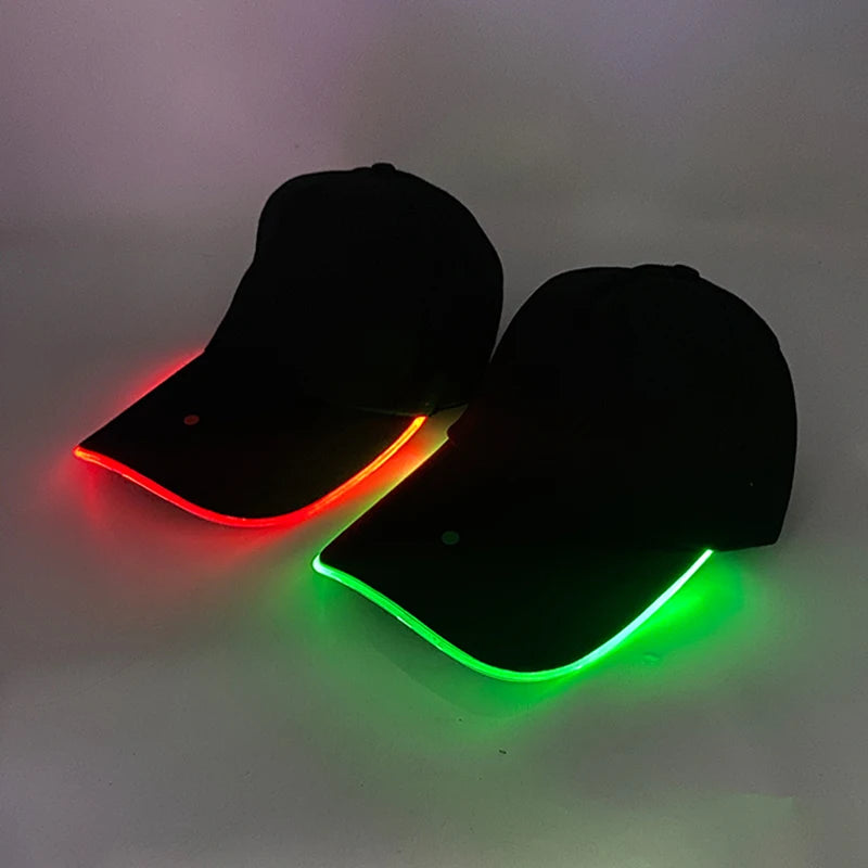 Adult Hat Led Optical Fibre Baseball Cap