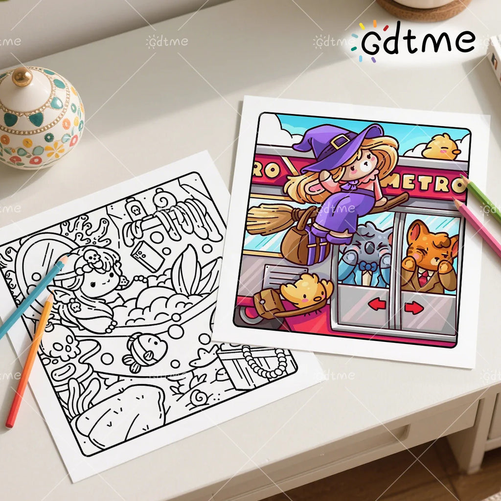 Spooky Life Coloring Book