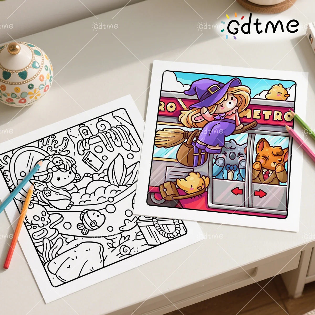 Spooky Life Coloring Book