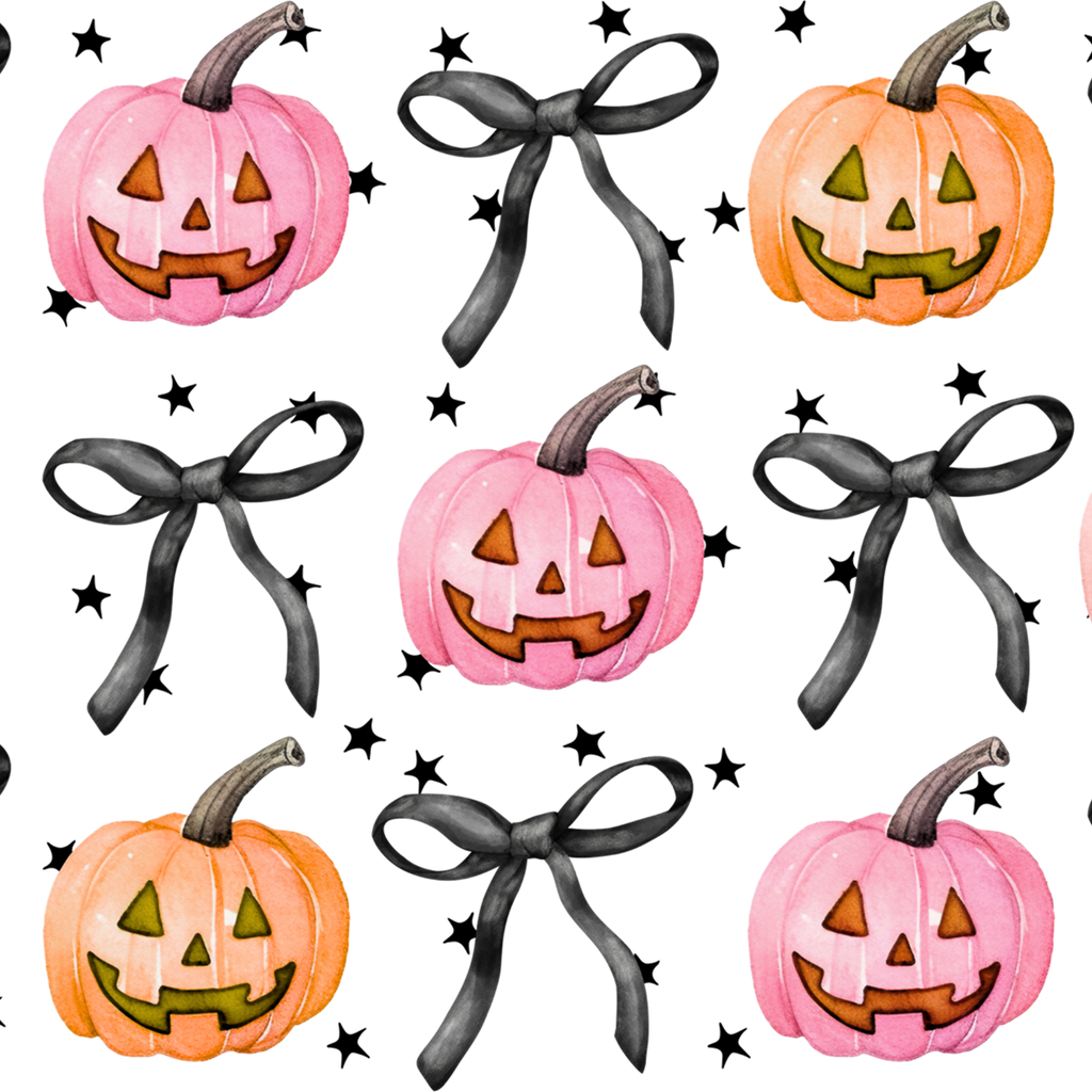 Halloween Coquette Pumpkins Glass Cups
