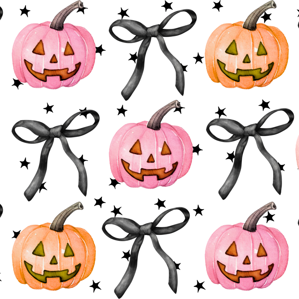 Halloween Coquette Pumpkins Glass Cups
