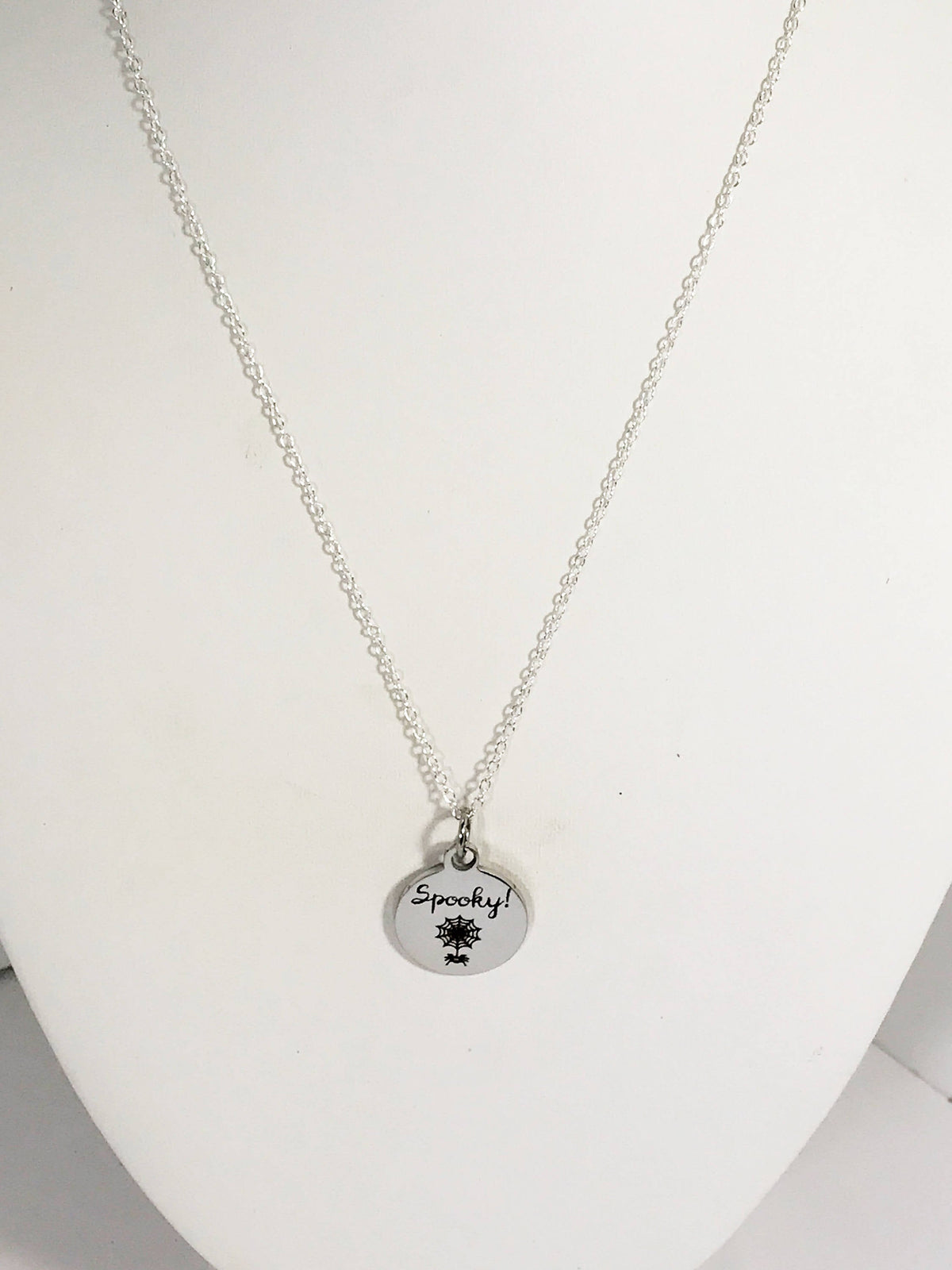 Spooky Necklace, Spider Web Necklace, Halloween Jewelry, Fun Spooky Jewelry, Halloween Gifts, Spider Gift, Halloween Jewelry, Spider Web