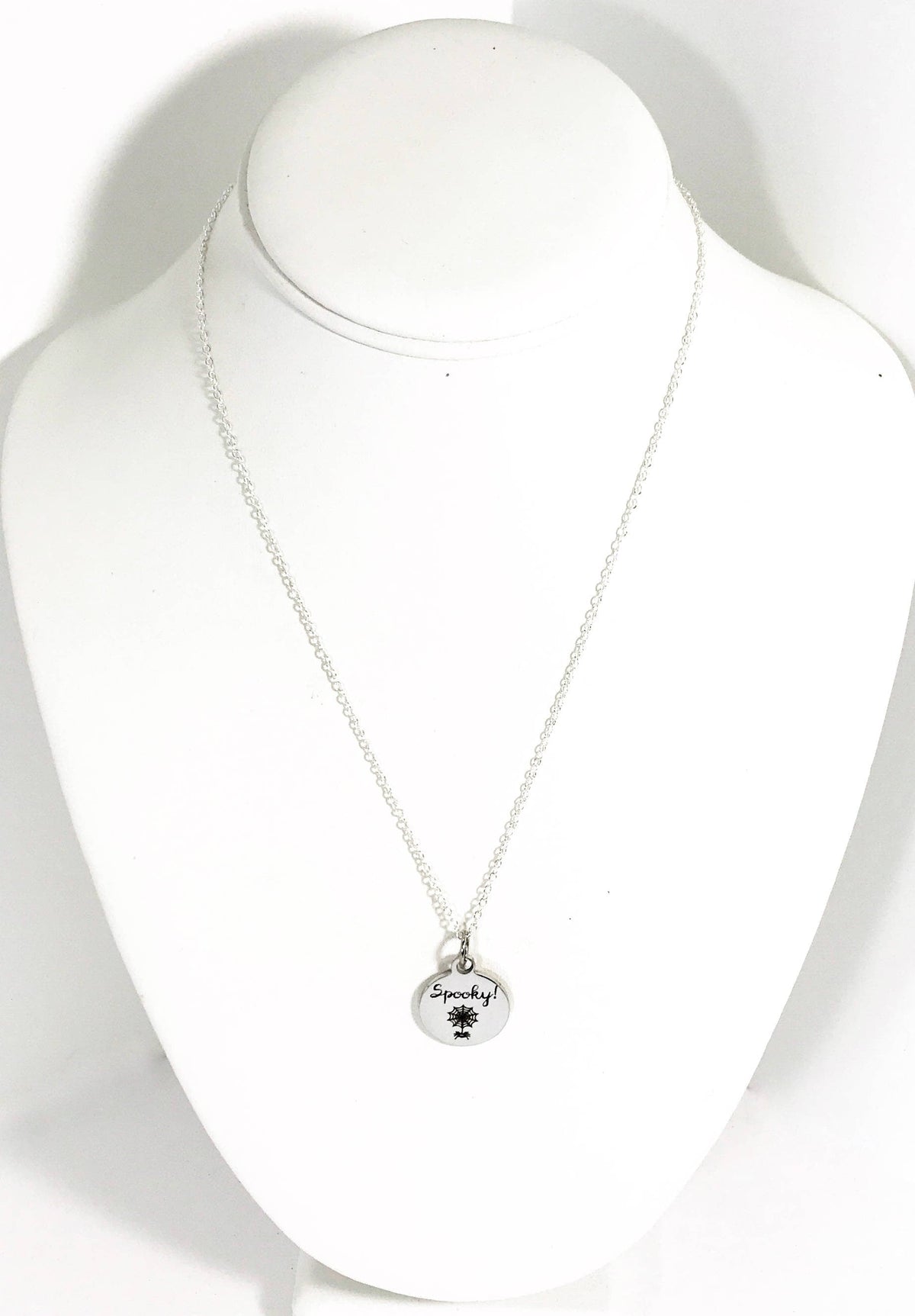 Spooky Necklace, Spider Web Necklace, Halloween Jewelry, Fun Spooky Jewelry, Halloween Gifts, Spider Gift, Halloween Jewelry, Spider Web