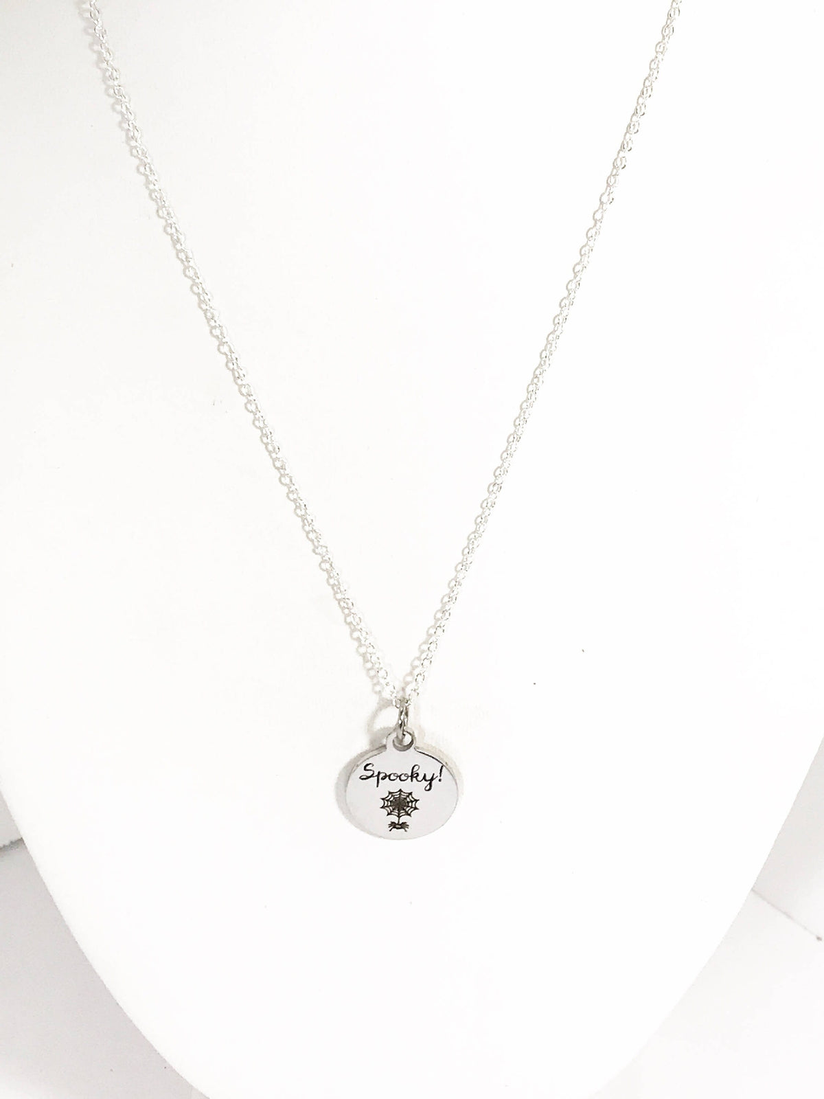 Spooky Necklace, Spider Web Necklace, Halloween Jewelry, Fun Spooky Jewelry, Halloween Gifts, Spider Gift, Halloween Jewelry, Spider Web