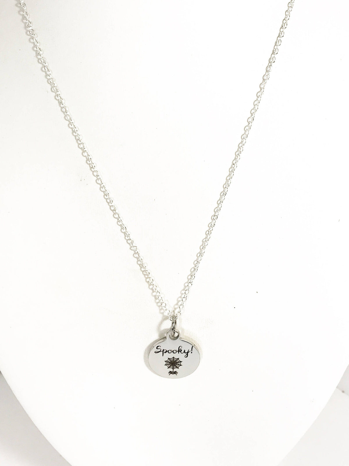 Spooky Necklace, Spider Web Necklace, Halloween Jewelry, Fun Spooky Jewelry, Halloween Gifts, Spider Gift, Halloween Jewelry, Spider Web