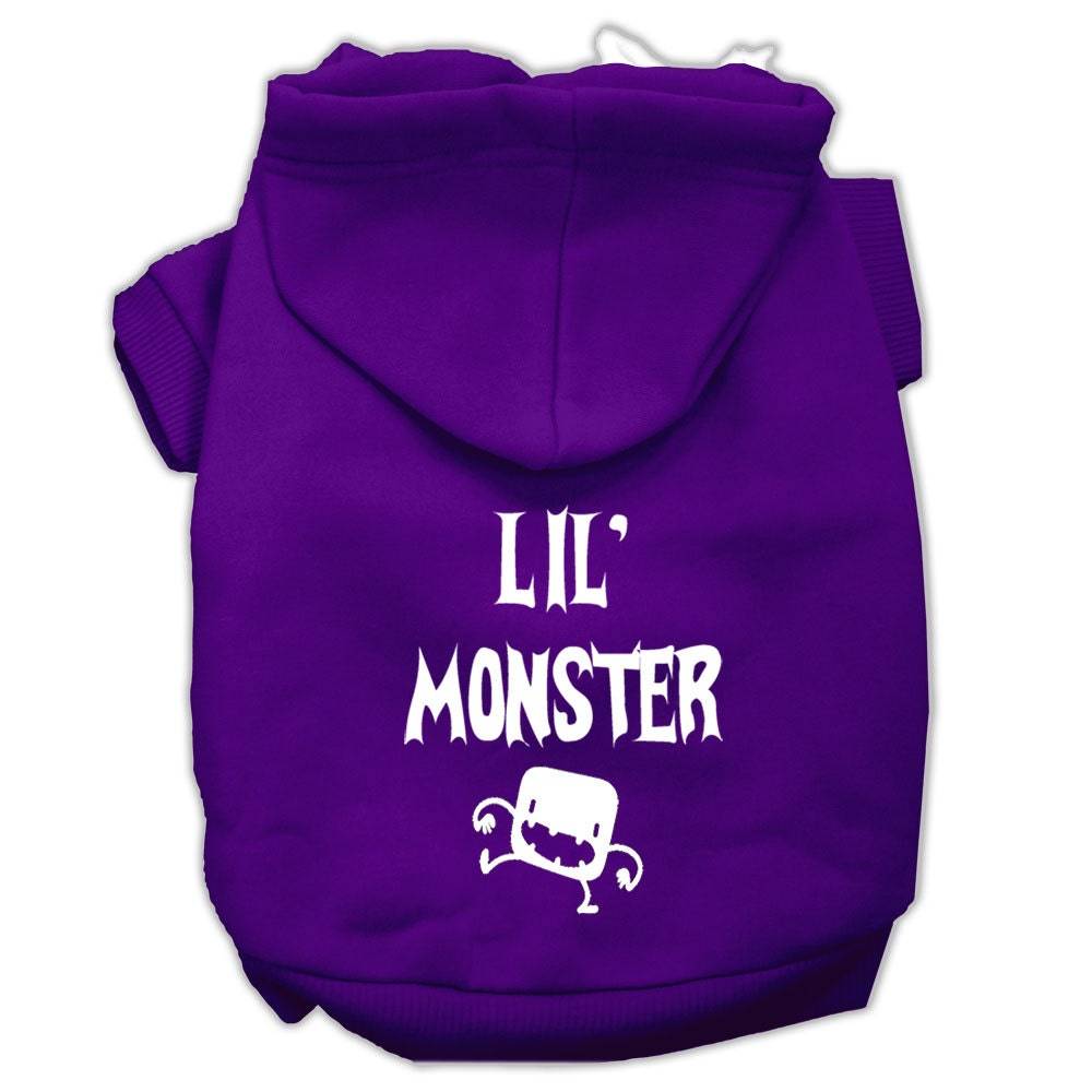 Halloween Pet Hoodie Screen Printed, "Lil Monster"
