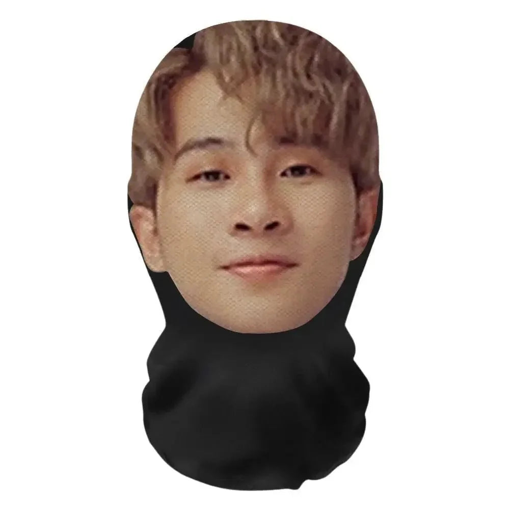 Realistic 3D Celebrity Face Mask | Full Face Nylon Cosplay Headgear for Halloween